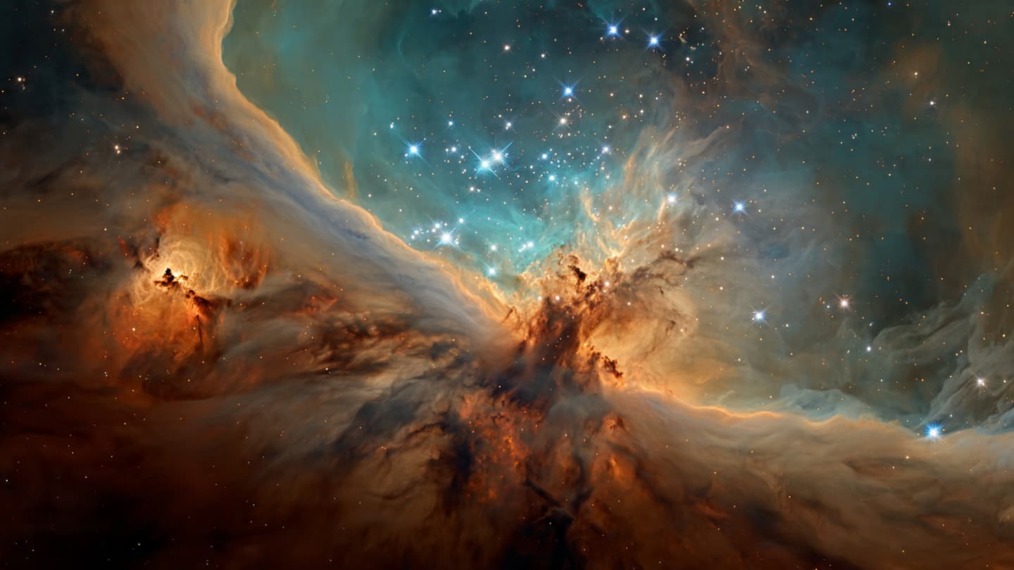 Behind Orion's Veil, New Stars Quietly Take Shape Behind Orion's Veil, New Stars Quietly Take Shape