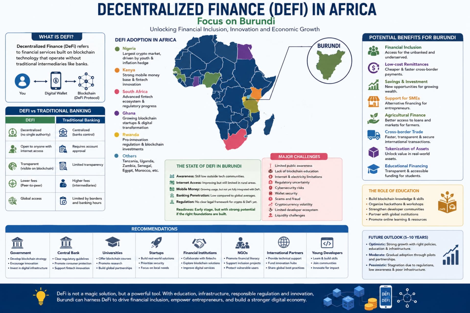 Decentralized Finance in Africa: Can DeFi Unlock Financial Inclusion and Economic Growth in Burundi? Decentralized Finance in Africa: Can DeFi Unlock Financial Inclusion and Economic Growth in Burundi?
