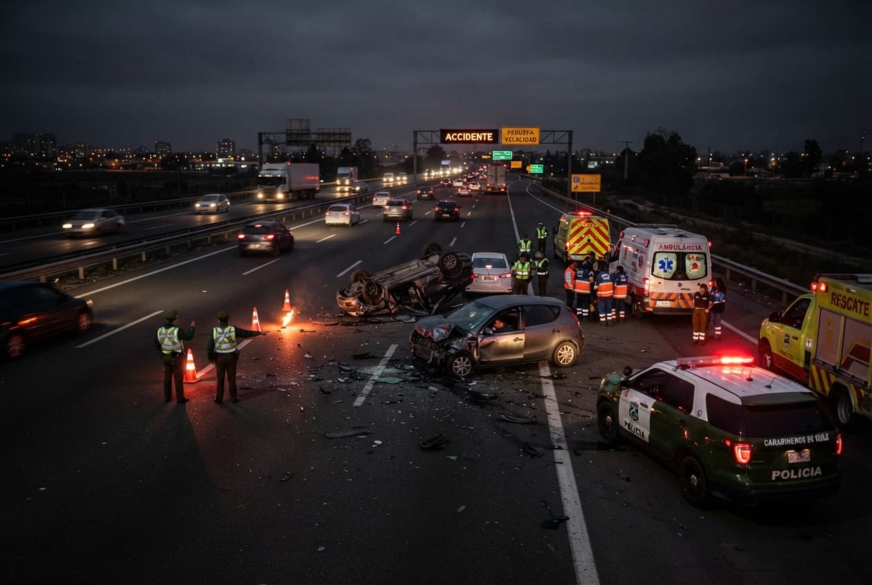 Chilean Road Tragedy: Four Dead Following Violent Head-On Collision on Major Northern Highway Chilean Road Tragedy: Four Dead Following Violent Head-On Collision on Major Northern Highway