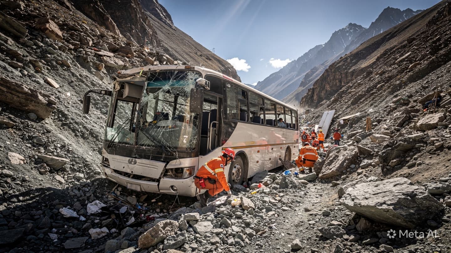 Peru Bus Disaster: Fourteen Killed As Public Transport Vehicle Falls Into Deep Andean Ravine Peru Bus Disaster: Fourteen Killed As Public Transport Vehicle Falls Into Deep Andean Ravine