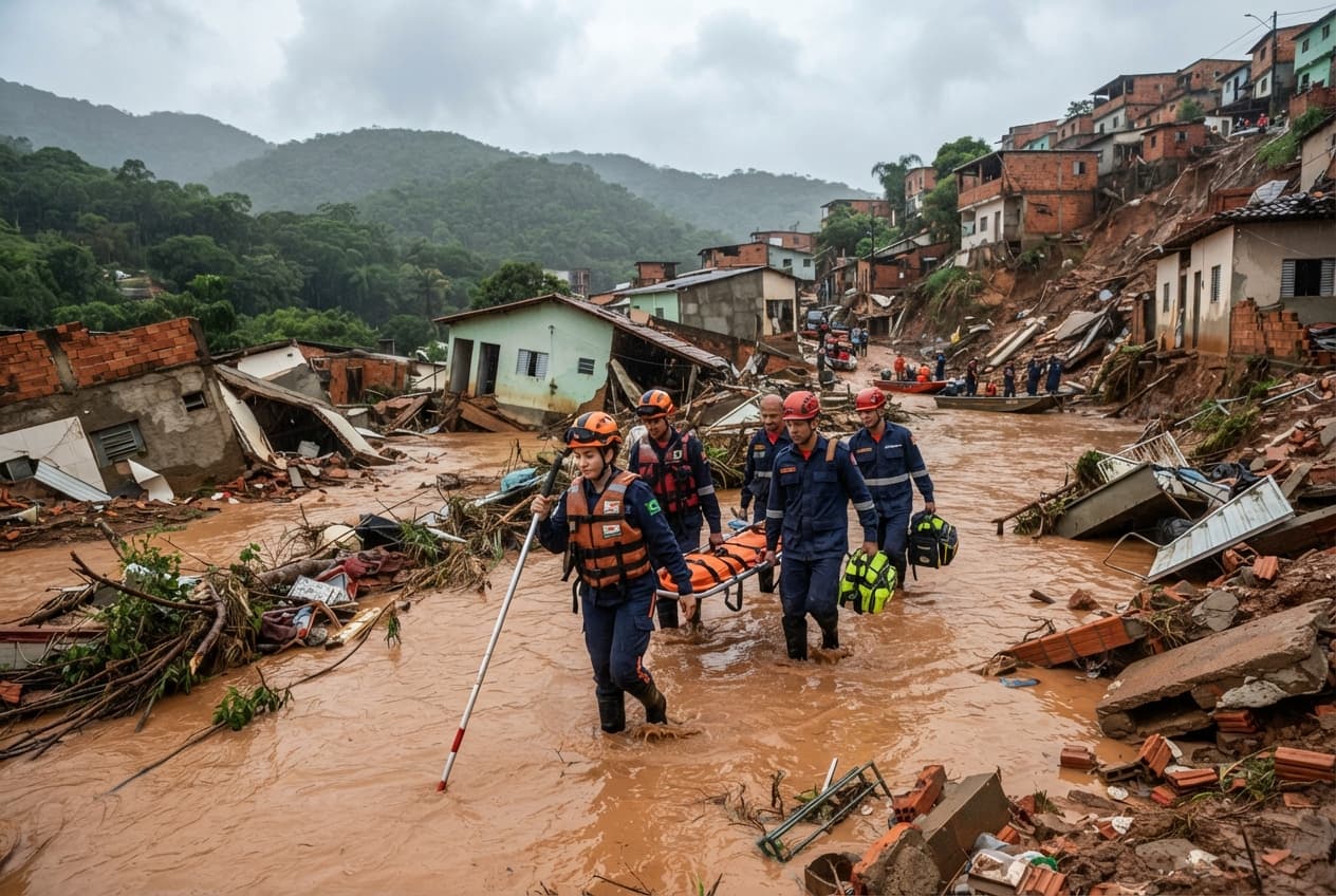Flooding and Mudslides in Minas Gerais: Severe Weather Destroys Settlements and Leaves Nine Dead Today Flooding and Mudslides in Minas Gerais: Severe Weather Destroys Settlements and Leaves Nine Dead Today