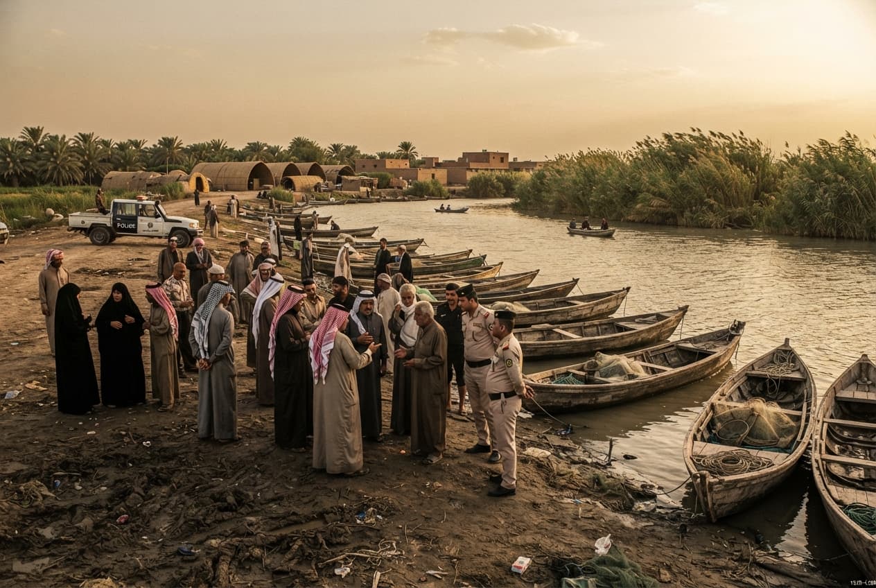 Southern Iraq Disaster: Overloaded River Boat Capsizes on Tigris Claiming Three Lives Southern Iraq Disaster: Overloaded River Boat Capsizes on Tigris Claiming Three Lives