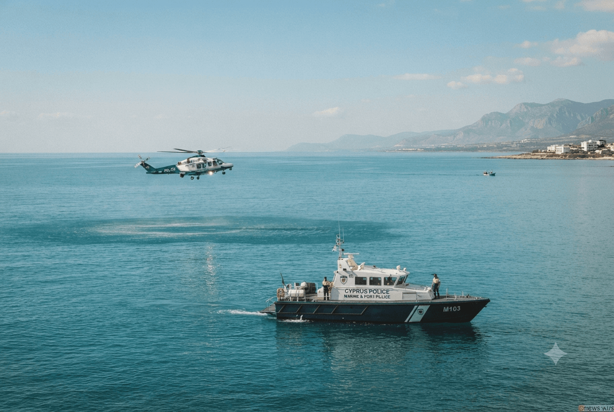 Coastal Emergency: Massive Search Underway For Fisherman Following Boat Collision Near The Limassol Shore Coastal Emergency: Massive Search Underway For Fisherman Following Boat Collision Near The Limassol Shore