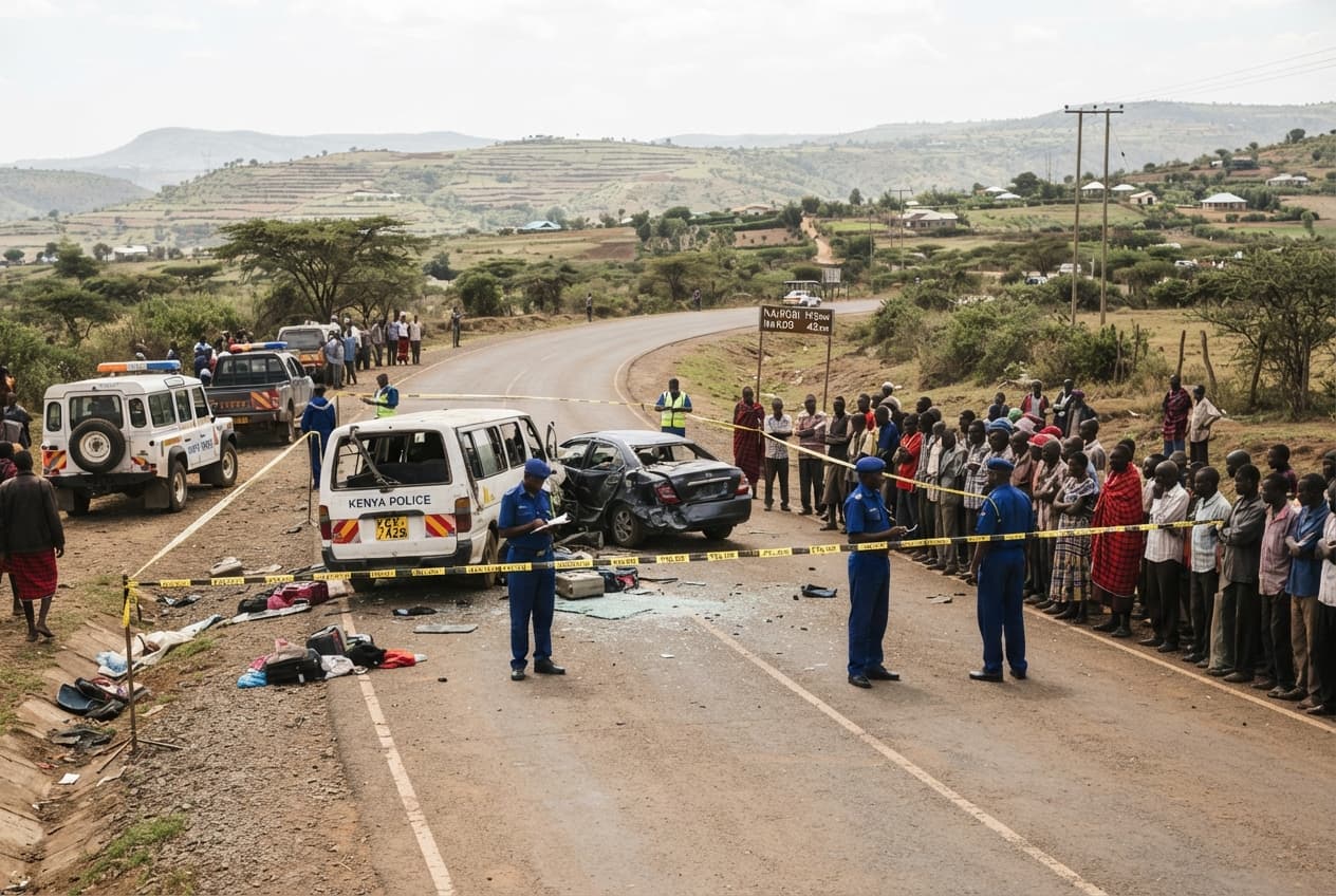 Fatal Transit Crash: Five Dead After Head On Collision Between Truck And Matatu Fatal Transit Crash: Five Dead After Head On Collision Between Truck And Matatu