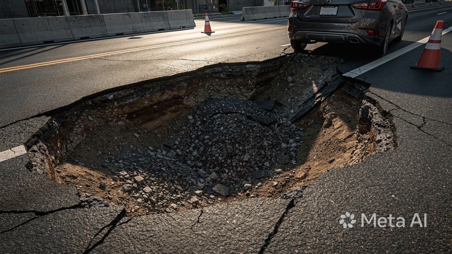 Where The Asphalt Surrenders: The Day The Ground Forgot Its Promise In Kent Where The Asphalt Surrenders: The Day The Ground Forgot Its Promise In Kent