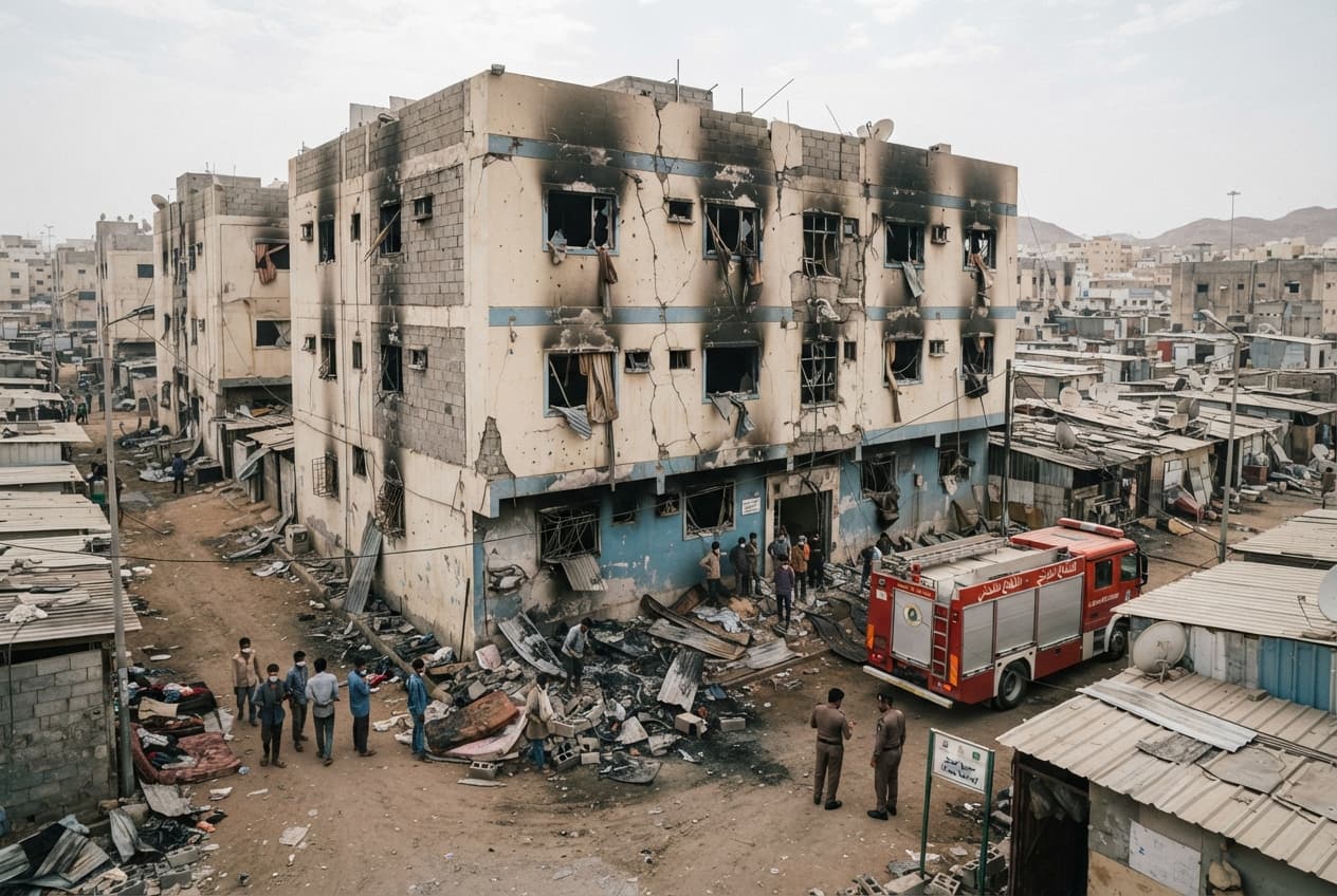 Mina Valley Tragedy: Cooking Gas Cylinder Explosion Kills Five Workers Inside Commercial Kitchen Facility Mina Valley Tragedy: Cooking Gas Cylinder Explosion Kills Five Workers Inside Commercial Kitchen Facility