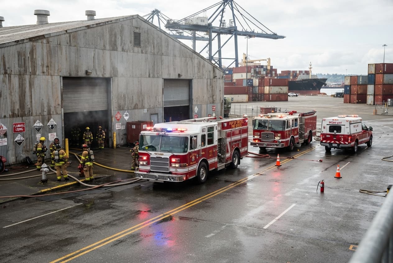 Fatal Warehouse Fire in Norrköping: Port District Blaze Kills Security Guard Trapped Inside Fatal Warehouse Fire in Norrköping: Port District Blaze Kills Security Guard Trapped Inside