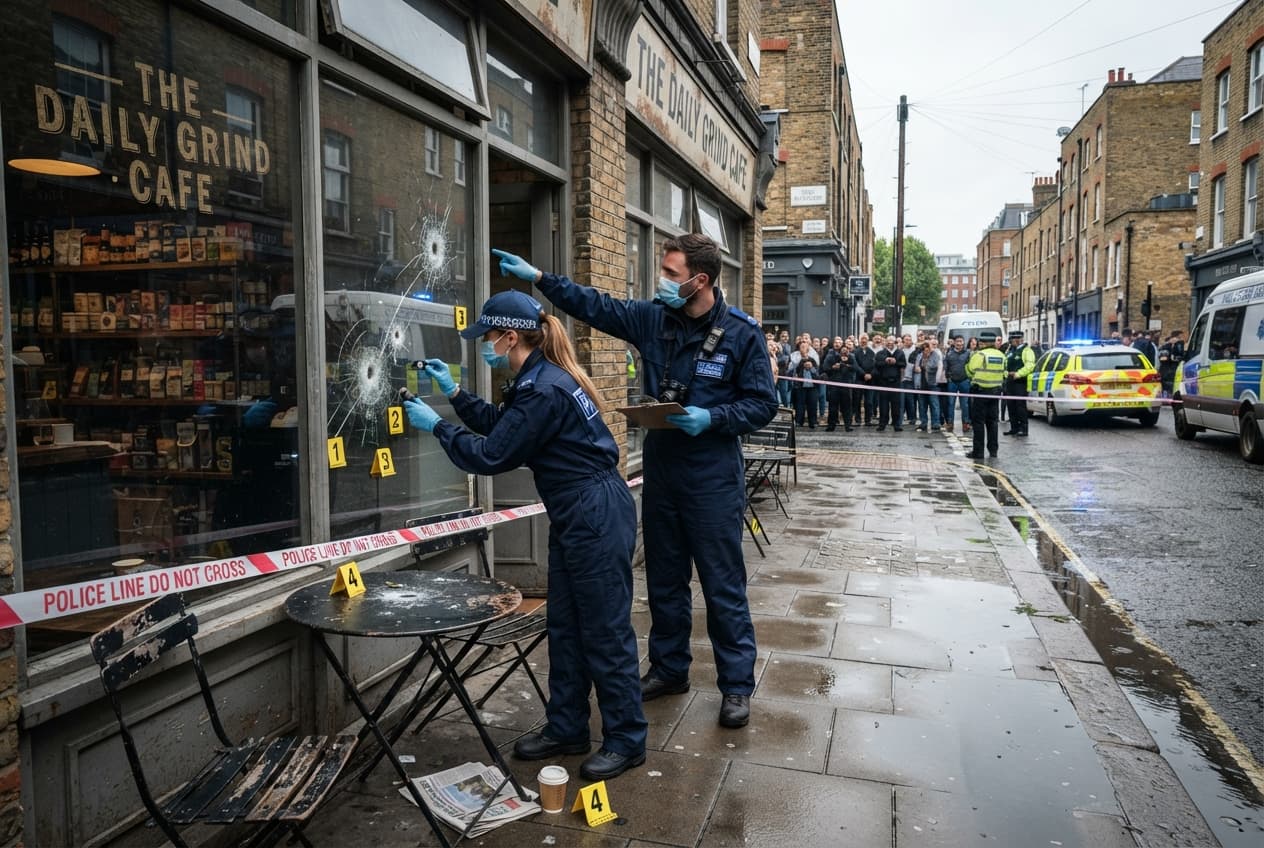Drive-By Shooting Attack: Downtown Cafe Targeted In Violence Claiming Innocent Bystanders Life Drive-By Shooting Attack: Downtown Cafe Targeted In Violence Claiming Innocent Bystanders Life