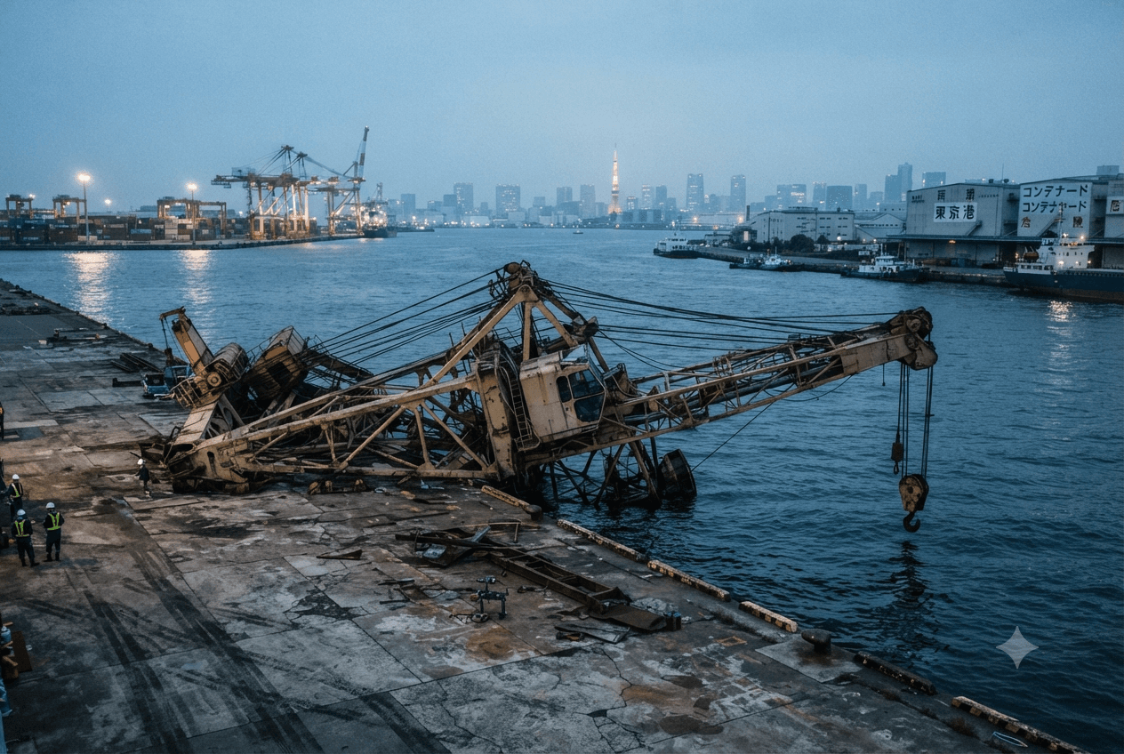 Construction Site Tragedy: Crane Collapse Accident Kills Lead Project Engineer At Industrial Terminal Construction Site Tragedy: Crane Collapse Accident Kills Lead Project Engineer At Industrial Terminal