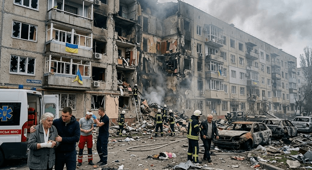 Russian FAB-500 Bomb Hits Sloviansk Apartment Block, Leaving 4 Injured and Dozens of Homes Damaged Russian FAB-500 Bomb Hits Sloviansk Apartment Block, Leaving 4 Injured and Dozens of Homes Damaged