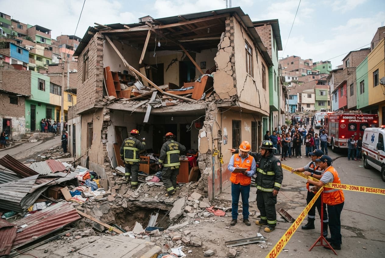 Gas Cylinder Explosion in Lima: Residential Kitchen Blast Leaves Two Dead in Peru Gas Cylinder Explosion in Lima: Residential Kitchen Blast Leaves Two Dead in Peru