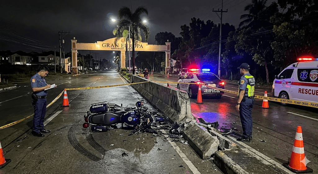 Tragedy at Gran Europa: CDO Police Officer Killed in Late-Night Motorcycle Crash Tragedy at Gran Europa: CDO Police Officer Killed in Late-Night Motorcycle Crash