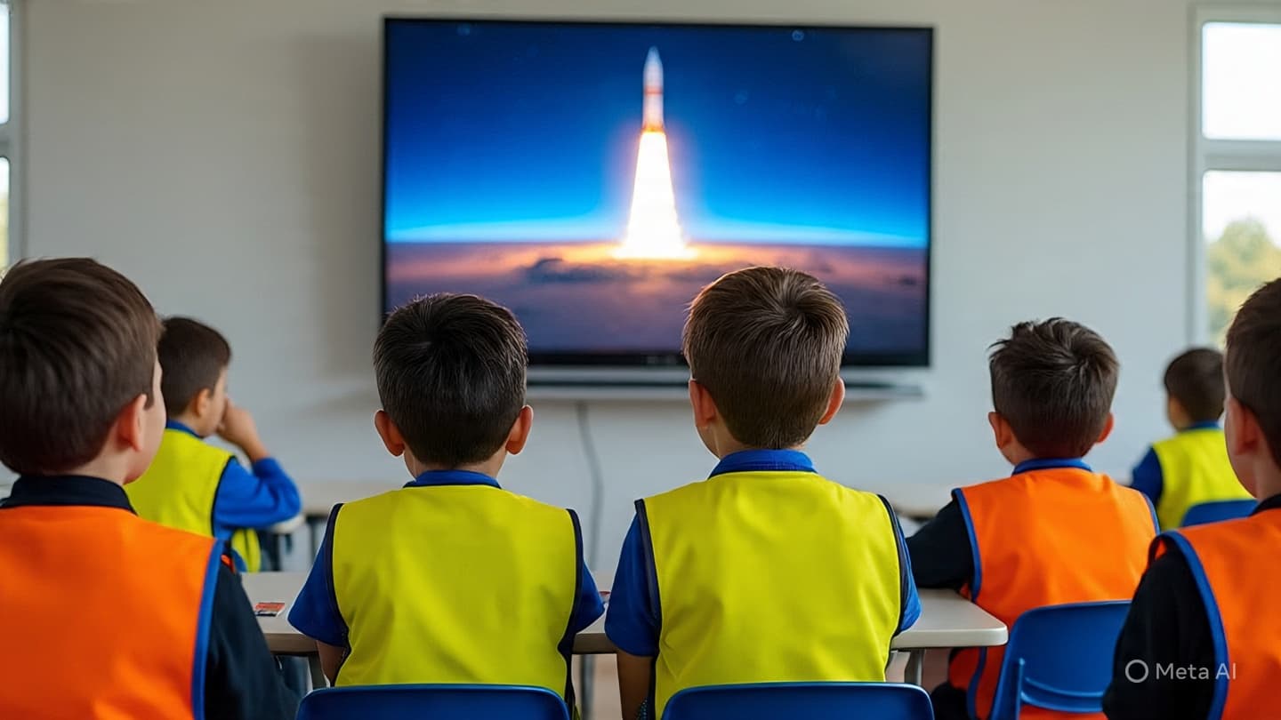 When the Moon becomes a classroom without walls for young dreamers When the Moon becomes a classroom without walls for young dreamers