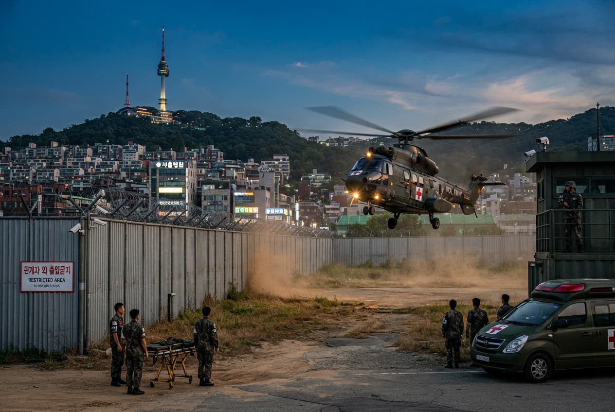 Seoul, South Korea: Three Soldiers Wounded in Demilitarized Zone Explosion During Border Security Operation Seoul, South Korea: Three Soldiers Wounded in Demilitarized Zone Explosion During Border Security Operation