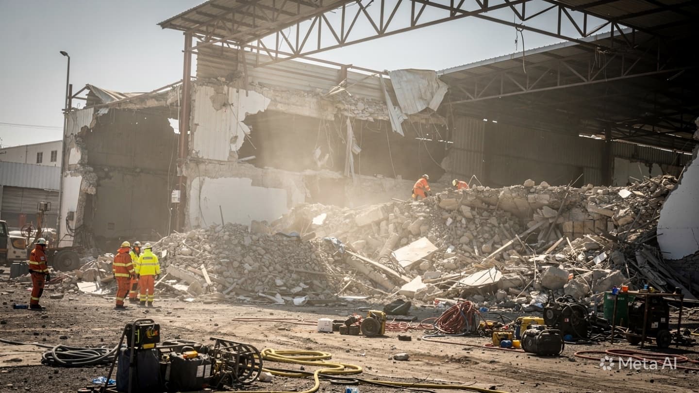 Fatal Warehouse Collapse in Monterrey: Three Dead After Structural Failure During Morning Construction Operations Fatal Warehouse Collapse in Monterrey: Three Dead After Structural Failure During Morning Construction Operations