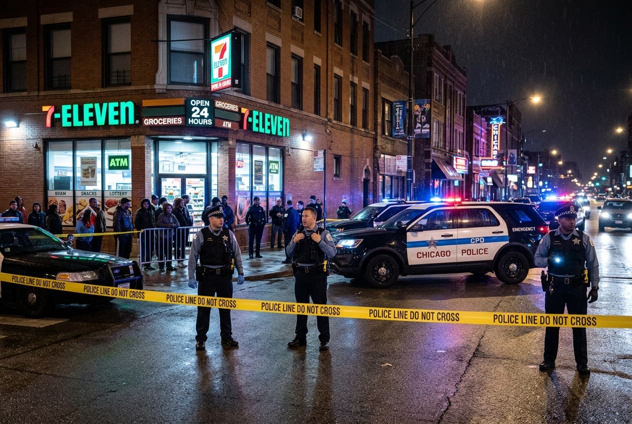 Gunfire Outside Chicago Store Leaves Crowd Injured, Police Lock Down Busy South Side Block Gunfire Outside Chicago Store Leaves Crowd Injured, Police Lock Down Busy South Side Block