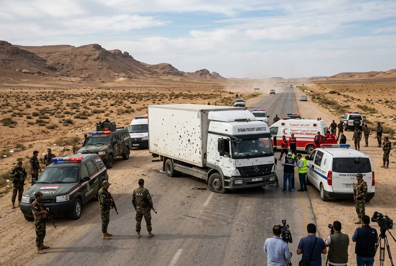 Armed Ambush Hits Transport Convoy Near Deir ez-Zor: Three Drivers Dead in Eastern Syria Armed Ambush Hits Transport Convoy Near Deir ez-Zor: Three Drivers Dead in Eastern Syria