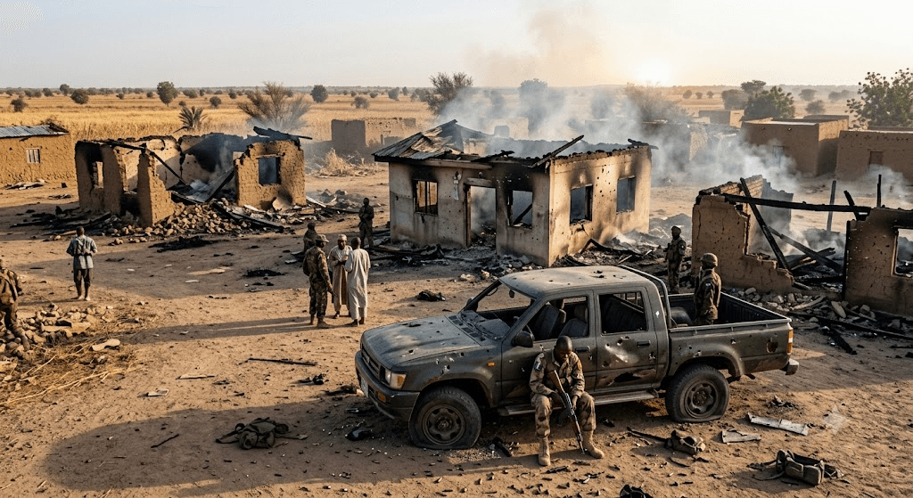 Terror in Borno: Boko Haram Assault on Logomani Leaves Soldier Dead and Vital Infrastructure in Ruins Terror in Borno: Boko Haram Assault on Logomani Leaves Soldier Dead and Vital Infrastructure in Ruins