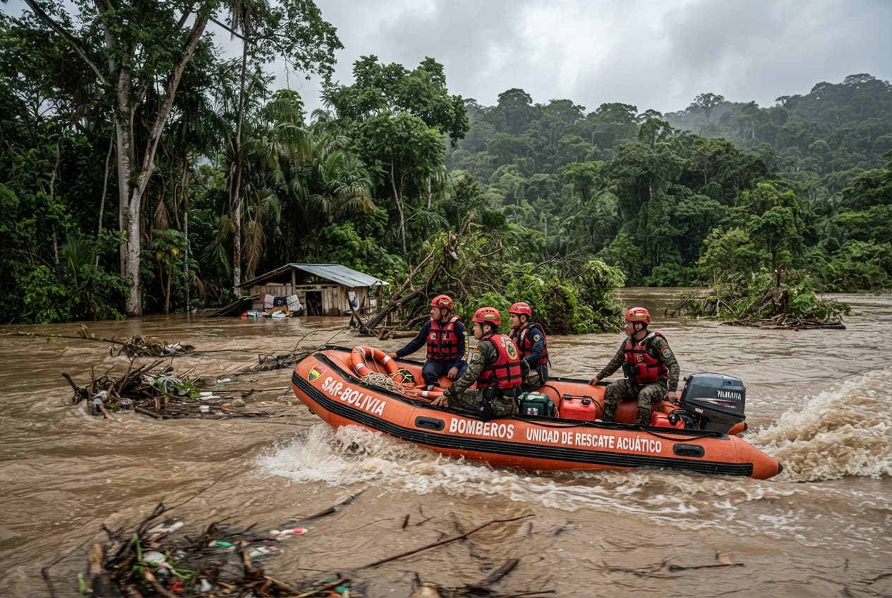 Severe River Overflow Destroys Rural Settlement Near Villa Tunari, Washing Away Dozens of Homes Instantly Severe River Overflow Destroys Rural Settlement Near Villa Tunari, Washing Away Dozens of Homes Instantly