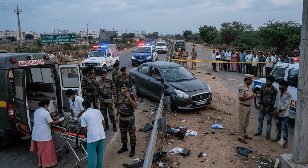 Drunk Driving Tragedy in Hyderabad: Speeding Car Rams Army Personnel, Killing Jawan Drunk Driving Tragedy in Hyderabad: Speeding Car Rams Army Personnel, Killing Jawan