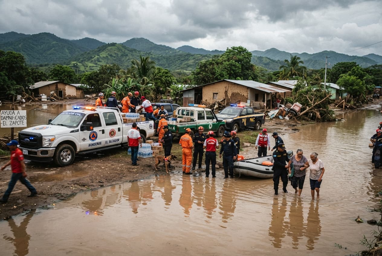 El Salvador Flash Floods: Severe Thunderstorms Sweep Through Rural Usulután, Leaving Two Dead El Salvador Flash Floods: Severe Thunderstorms Sweep Through Rural Usulután, Leaving Two Dead