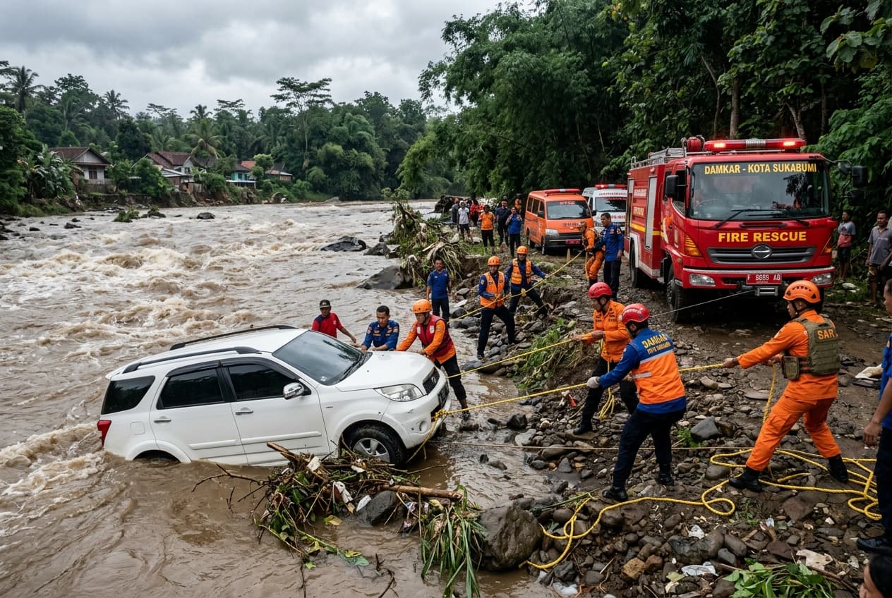 Swollen River Danger: Vietnam Floodwaters Sweep Away Vehicles and Claim One Life in Disaster Swollen River Danger: Vietnam Floodwaters Sweep Away Vehicles and Claim One Life in Disaster