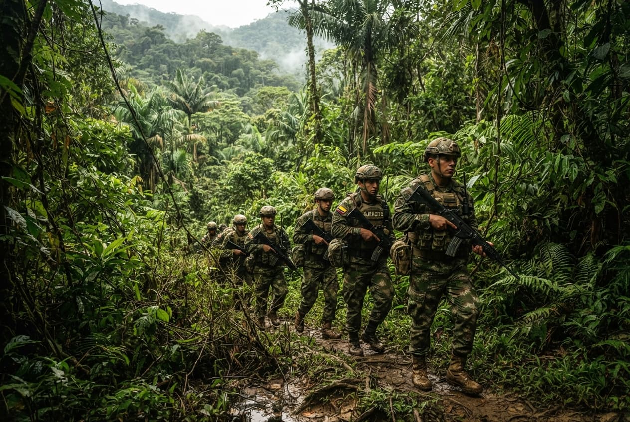 Anti-Narcotics Operation in Colombia: Armed Clashes Leave Five Alleged Traffickers Dead in Rural Sector Anti-Narcotics Operation in Colombia: Armed Clashes Leave Five Alleged Traffickers Dead in Rural Sector