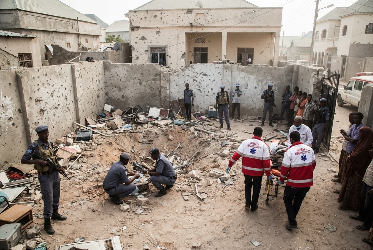 Urban Attack in Somalia: Four Civilians Injured Following Mortar Shell Impact in Mogadishu Urban Attack in Somalia: Four Civilians Injured Following Mortar Shell Impact in Mogadishu