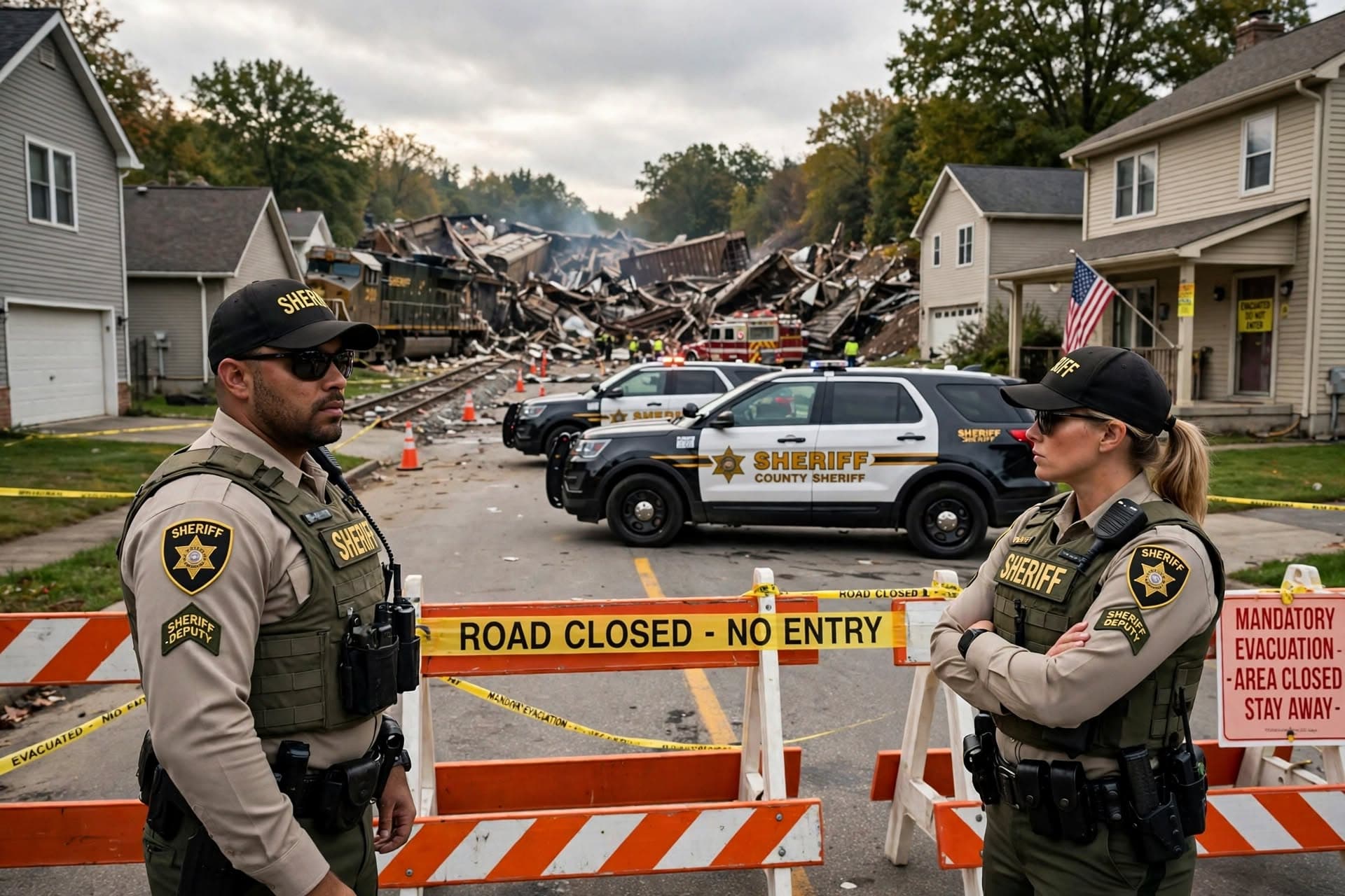 Freight Train Hauling Hazardous Chemicals Derails In Ohio, Residents Evacuated, Crews Scramble To Contain Spill Freight Train Hauling Hazardous Chemicals Derails In Ohio, Residents Evacuated, Crews Scramble To Contain Spill