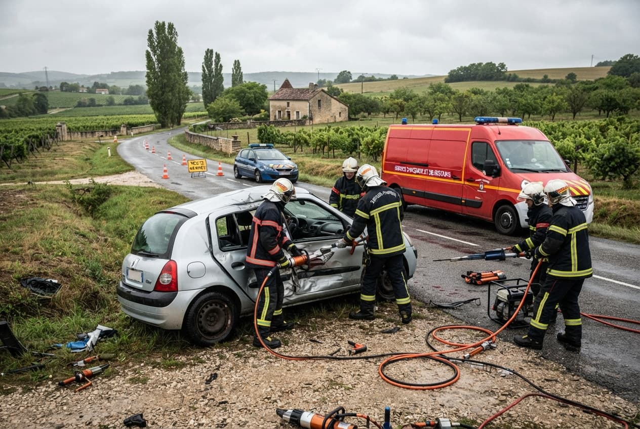 Severe Collision in Tournon-sur-Rhône: Two Septuagenarians Critically Injured in Car and Truck Crash Severe Collision in Tournon-sur-Rhône: Two Septuagenarians Critically Injured in Car and Truck Crash