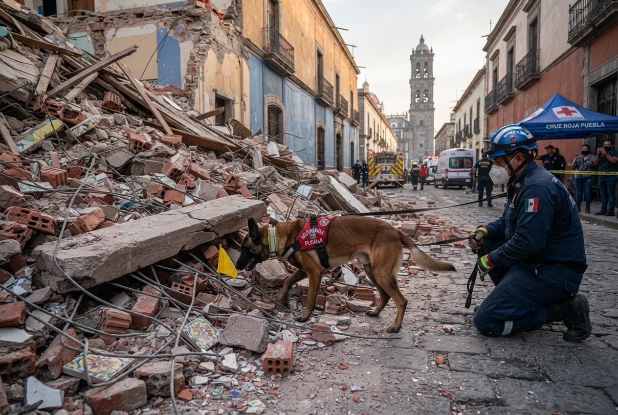 Puebla Apartment Complex Collapse Leaves Three Dead: Gas Pipeline Failure Destroys Structure Puebla Apartment Complex Collapse Leaves Three Dead: Gas Pipeline Failure Destroys Structure