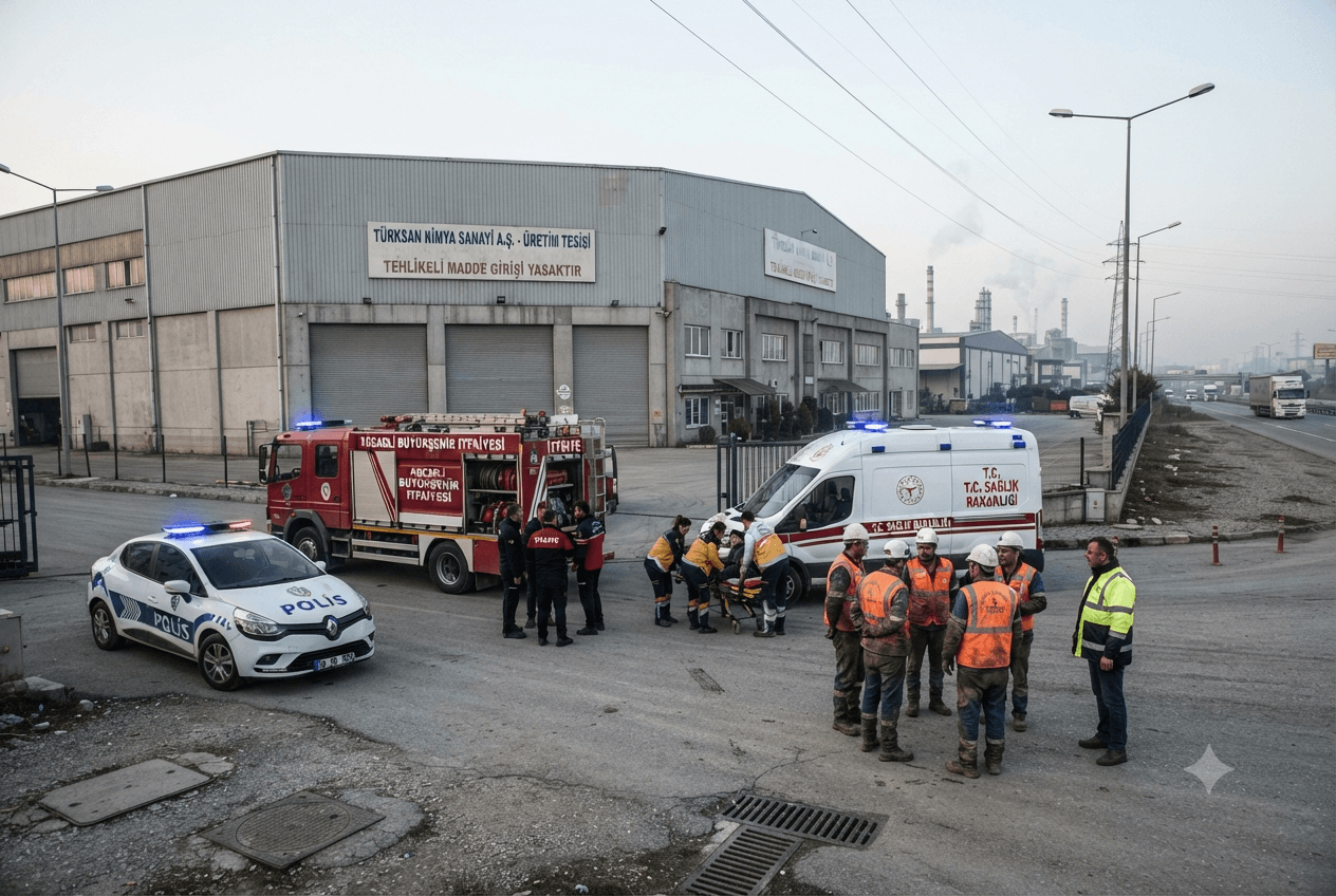 Industrial Emergency: Seven Workers Hospitalized Following Hazardous Smoke Inhalation At Factory In Turkey Today Industrial Emergency: Seven Workers Hospitalized Following Hazardous Smoke Inhalation At Factory In Turkey Today
