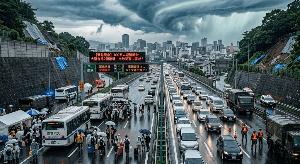 1 Million Evacuated: Japan Braces for Devastation as Two Mass Storms Converge 1 Million Evacuated: Japan Braces for Devastation as Two Mass Storms Converge