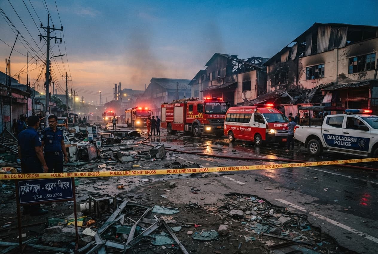 Industrial Gas Explosion: Seven Dead And Thirteen Injured In Bangladesh Factory Blast Industrial Gas Explosion: Seven Dead And Thirteen Injured In Bangladesh Factory Blast