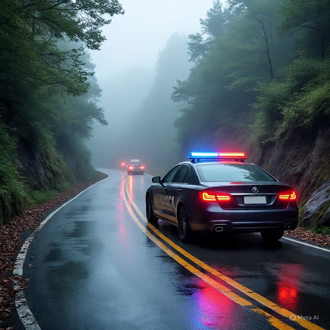 Where the Asphalt Curves Against the Steep Slope, The Sudden Silence of a Heavy Heart Where the Asphalt Curves Against the Steep Slope, The Sudden Silence of a Heavy Heart