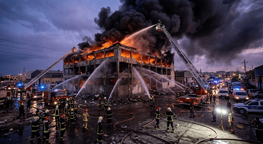 Inferno at Karachi Garment Factory: Massive Blaze Engulfs SITE Area Warehouse Inferno at Karachi Garment Factory: Massive Blaze Engulfs SITE Area Warehouse