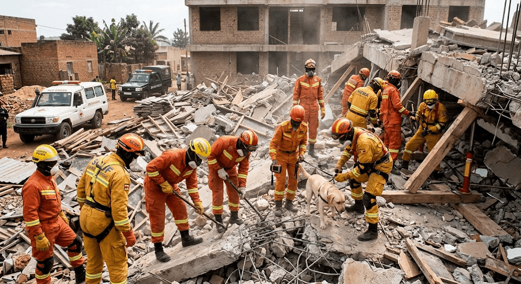 22 Rescued After Under-Construction Church Collapses in Uganda's Katabi Town 22 Rescued After Under-Construction Church Collapses in Uganda's Katabi Town