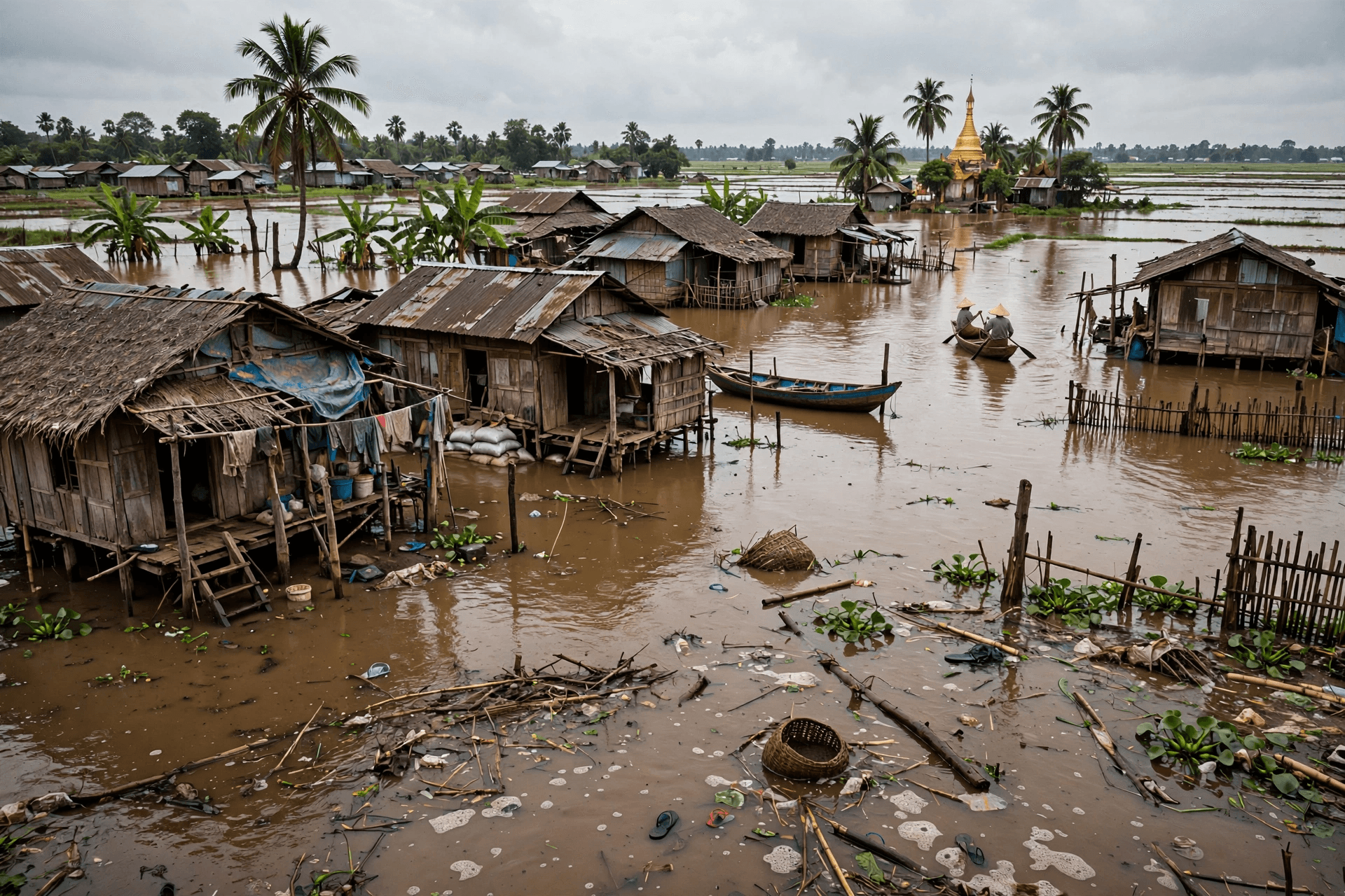 Fatal Delta Flooding: Five Lives Lost As Severe Monsoon Rains Inundate Ayeyarwady Region Today Fatal Delta Flooding: Five Lives Lost As Severe Monsoon Rains Inundate Ayeyarwady Region Today