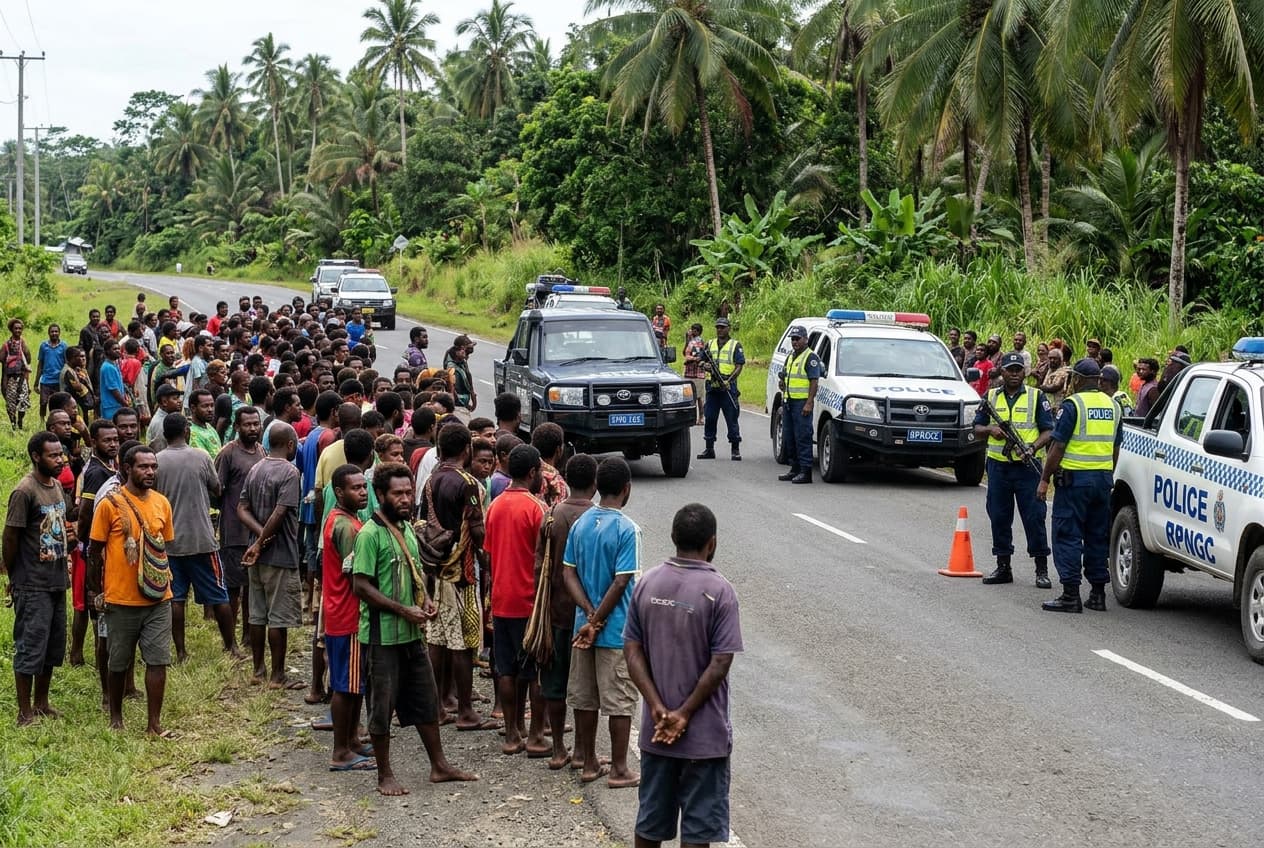 Twelve Suspected Robbers Killed In West New Britain, As Police Shootout Ends Deadly Encounter Today Twelve Suspected Robbers Killed In West New Britain, As Police Shootout Ends Deadly Encounter Today
