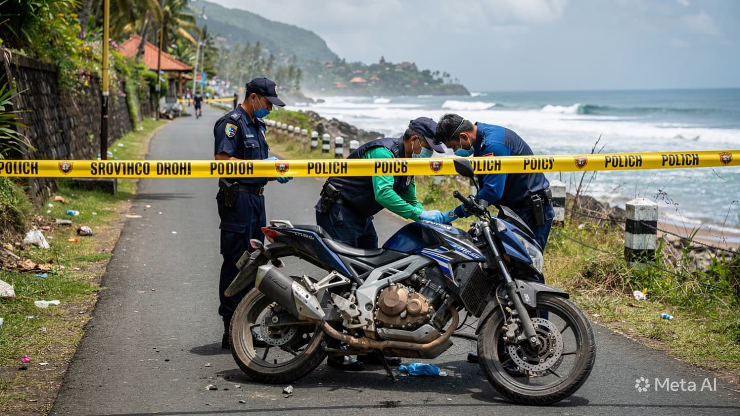 Tragic Collision in Bali: Rental Motorcycle Impacts Truck, Leaving Foreign Visitor Dead on Road Tragic Collision in Bali: Rental Motorcycle Impacts Truck, Leaving Foreign Visitor Dead on Road
