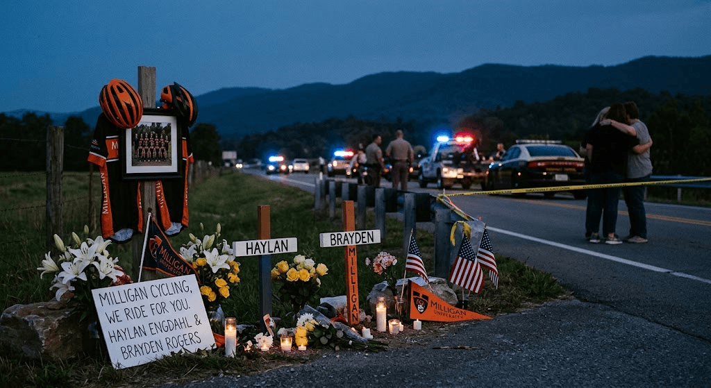 Tragedy on the Road: 2 Milligan University Cyclists Killed, 7 Injured in Devastating Crash Tragedy on the Road: 2 Milligan University Cyclists Killed, 7 Injured in Devastating Crash