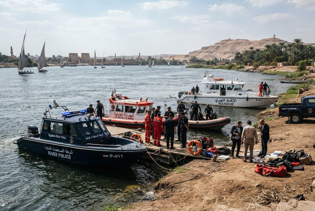 Nile River Tragedy: Speedboat Collision Near Luxor Claims Lives of Three Foreign Tourists Nile River Tragedy: Speedboat Collision Near Luxor Claims Lives of Three Foreign Tourists