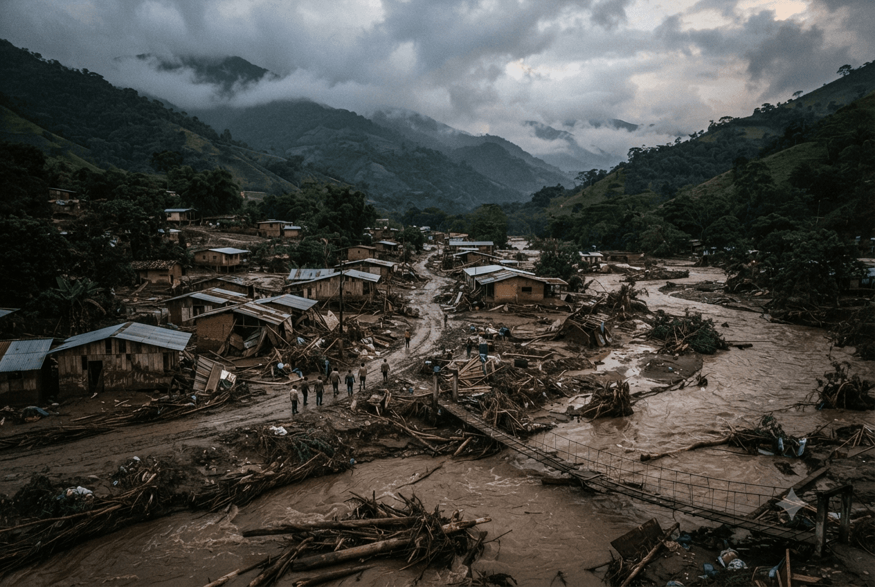 Colombia Flood Disaster: Flash Flooding Kills Six Residents in Rural Antioquia, Trapping Entire Settlement Colombia Flood Disaster: Flash Flooding Kills Six Residents in Rural Antioquia, Trapping Entire Settlement