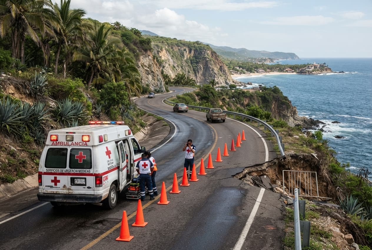 Coastal Highway Crash, Mexico: Four Tourists Killed After Excursion Van Overturns in Baja California Coastal Highway Crash, Mexico: Four Tourists Killed After Excursion Van Overturns in Baja California