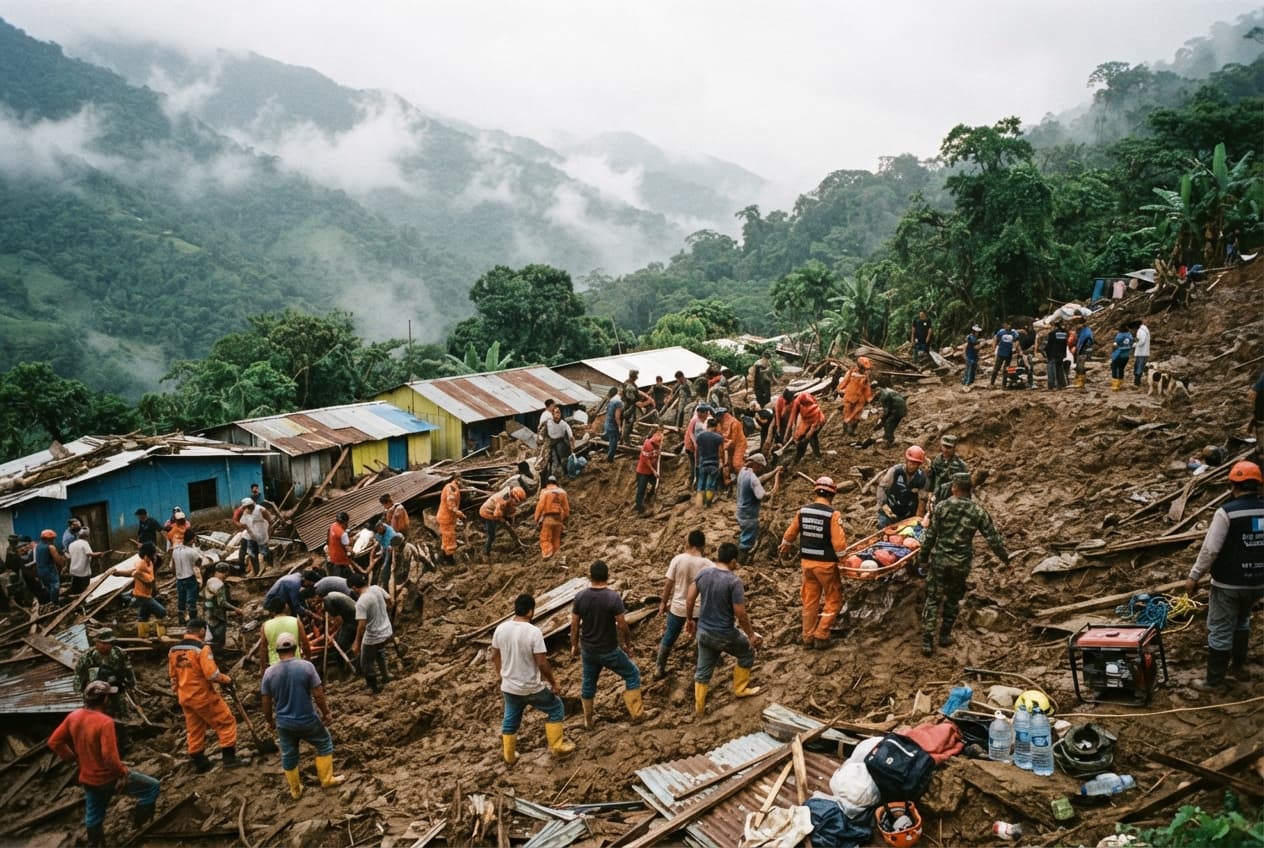 Alta Verapaz Landslide: Heavy Mudslide Buries Rural Housing Community Leaving Five Dead Alta Verapaz Landslide: Heavy Mudslide Buries Rural Housing Community Leaving Five Dead