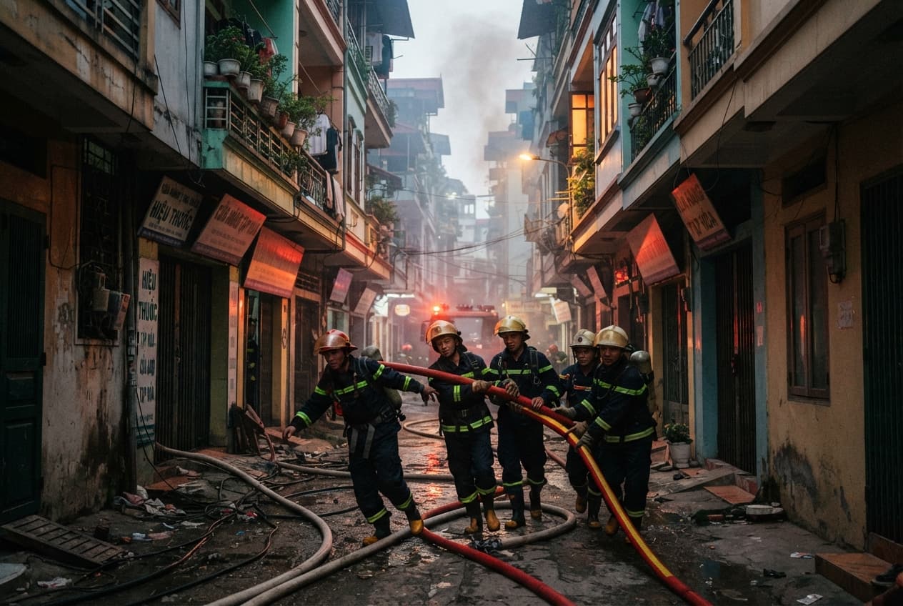 Dong Da House Fire: Sudden Residential Blaze in Narrow Hanoi Alleyway Traps and Kills Three Dong Da House Fire: Sudden Residential Blaze in Narrow Hanoi Alleyway Traps and Kills Three