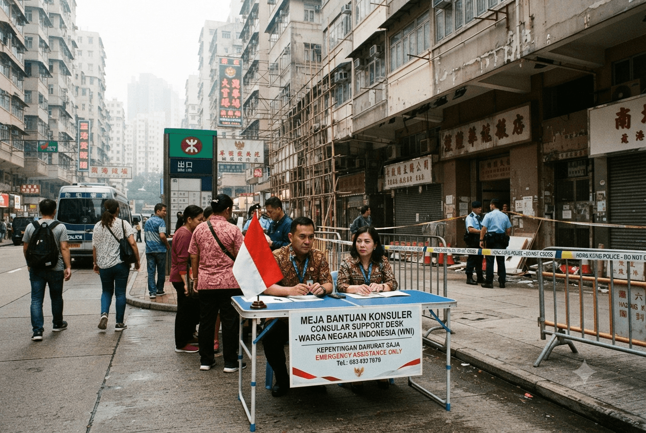 Tai Po Fire Tragedy: Indonesian Consulate Confirms Seven Nationals Died in Residential Tower Blaze Tai Po Fire Tragedy: Indonesian Consulate Confirms Seven Nationals Died in Residential Tower Blaze
