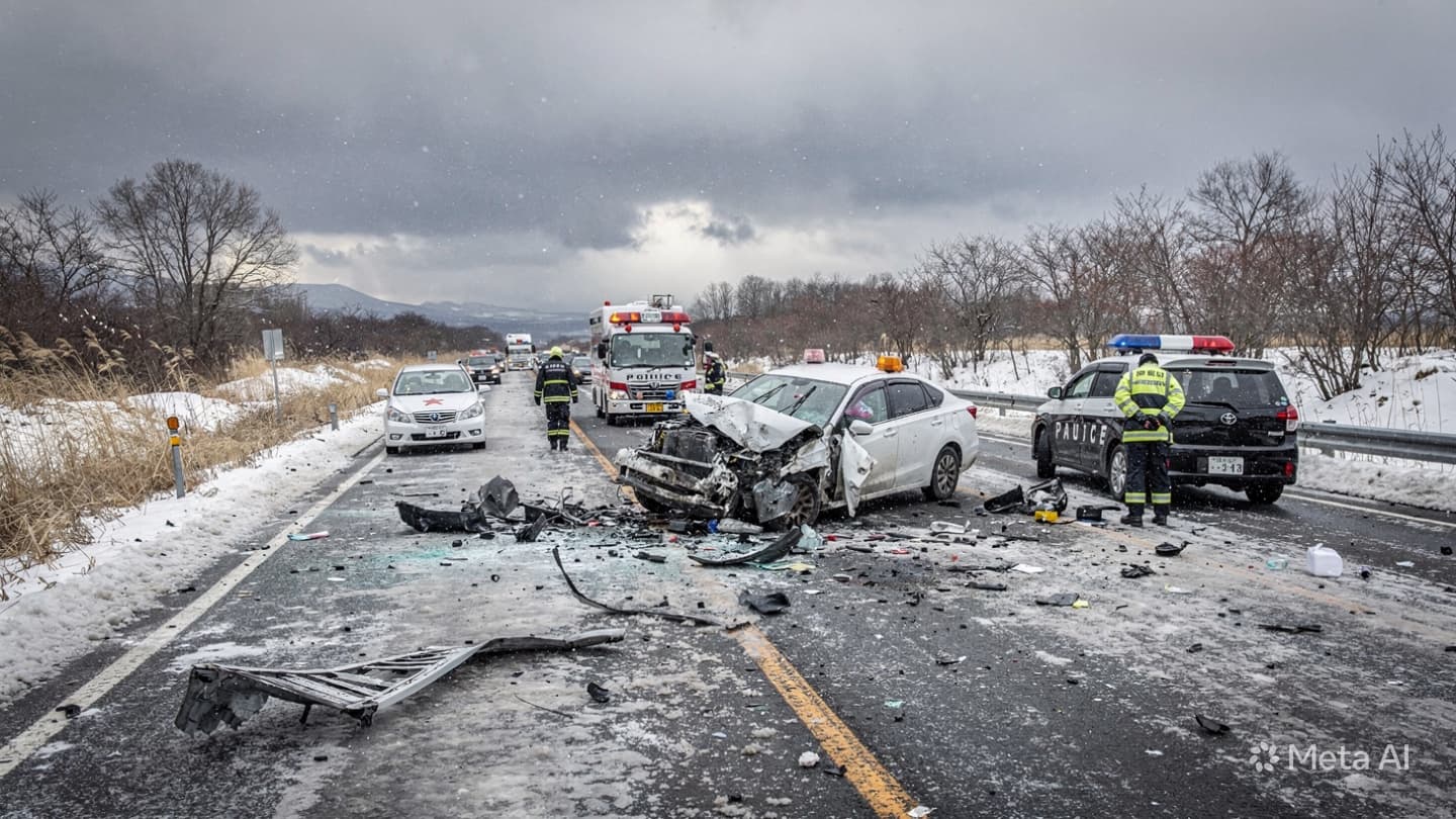 Fatal Crash in Hokkaido: Two Elderly Motorists Die Following Violent Multi-Vehicle Impact on Highway Fatal Crash in Hokkaido: Two Elderly Motorists Die Following Violent Multi-Vehicle Impact on Highway