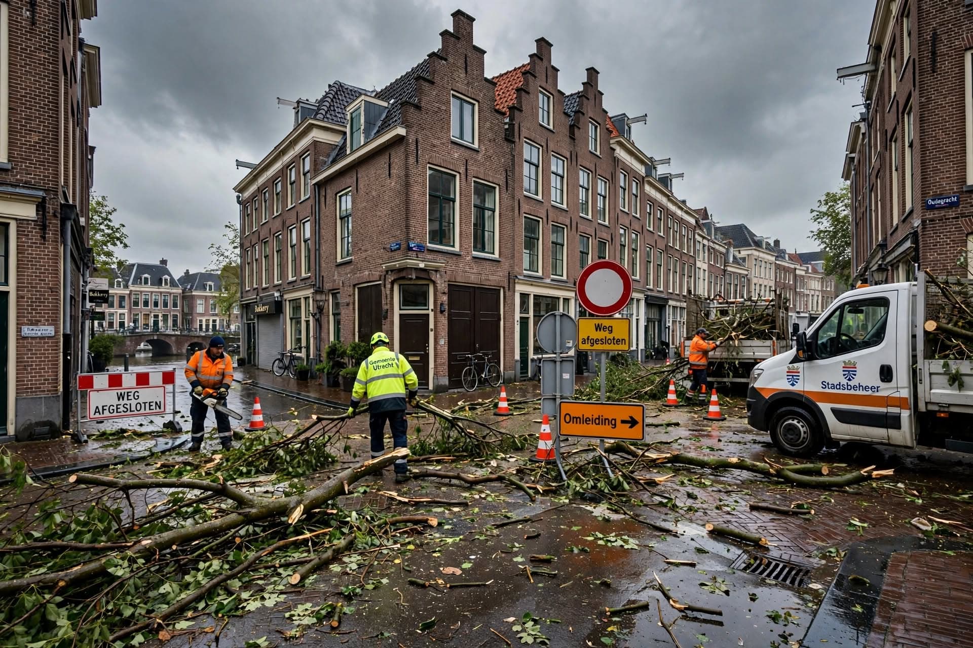 Utrecht Windstorm Emergency: One Dead After Tree Falls On Car, Streets Closed for Safety Checks Utrecht Windstorm Emergency: One Dead After Tree Falls On Car, Streets Closed for Safety Checks