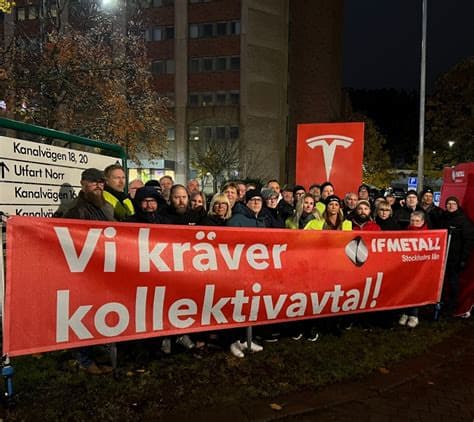 Tesla Defeats Sweden’s IF Metall Union After 1,021-Day Strike Tesla Defeats Sweden’s IF Metall Union After 1,021-Day Strike
